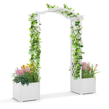Pot arrangement with decorative arch, 2 pcs, 72 × 16.5 × 79 in