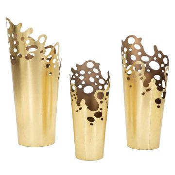 Vazonų rinkinys, 3 vnt, 33 × 32,4 × 75,6 cm; 28,6 × 27,3 × 64,1 cm; 23,5 × 22,2 × 52,7 cm