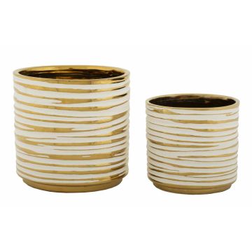 Vazų rinkinys Blom, 2 vnt, Ø 23 × 22 cm ir Ø 18 × 17,5 cm