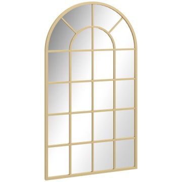 Зеркало Homcom 110x65x2,5 см, золотистого цвета.