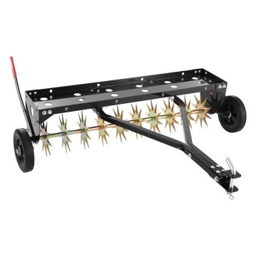 Lawn aerator VEVOR LASS003, towed, with wheels, 120 × 22 × 40 cm