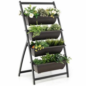 Vertical Planter Box System, 4 Containers