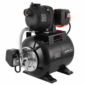 VEVOR 1.1 HP shallow well pump with pressure tank, 19 l, 800 W, automatic water supply system
