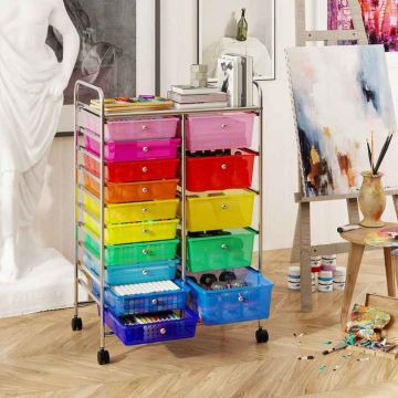 Trolley, 15 drawers, 62 × 97 × 39 cm