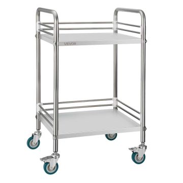Тележка VEVOR K-ST122, 2 яруса, 51,5 × 41 × 87 см