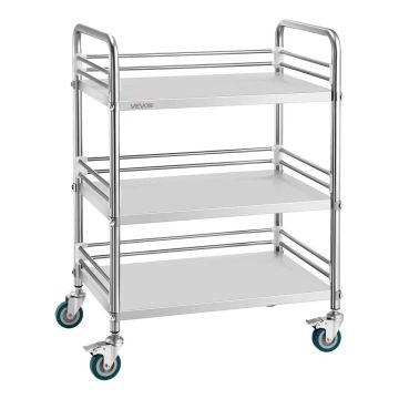 Тележка VEVOR K-ST125, 3 яруса, 61,5 × 41 × 87 см