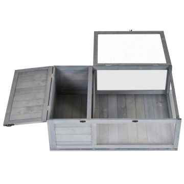 Клетка для черепах PawHut 91x60,5x32 см, серая.