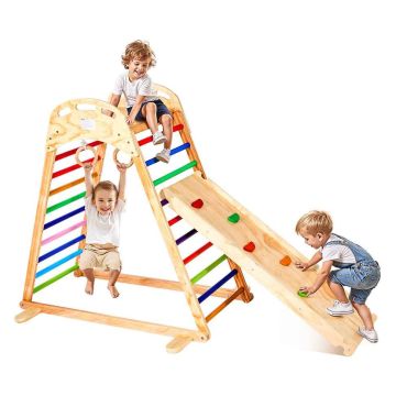 Indoor playground VEVOR ZF-LM-006, 4 in 1, Multicolored, 206 × 120.5 × 88 cm