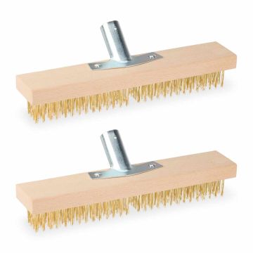 Vielinių sodo šluotų rinkinys Relaxdays, 2 vnt, 10,5 × 30 × 6 cm