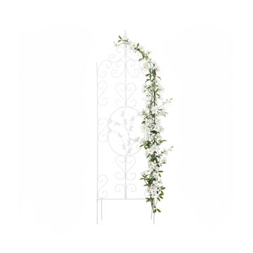 Vijoklinių augalų grotelės Relaxdays, 1 vnt, Balta, 116 × 35 cm