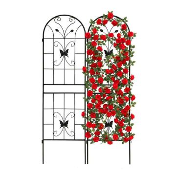 Vijoklinių augalų grotelės Relaxdays 10052895, 2 vnt, 50 × 180 × 1,5 cm
