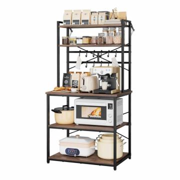 Kitchen shelf VEVOR HBJ-GW-04, 12 hooks, 80 × 161.8 × 40 cm