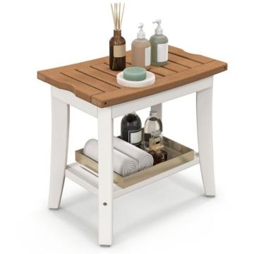 Bathroom shelf, 2-tier, 50.8 × 47 × 34.3 cm