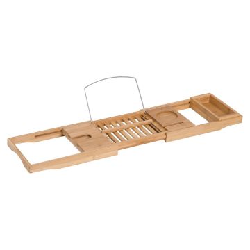 Vonios padėklas Homcom 105x21,8x5cm., šviesiai rudos spalvos