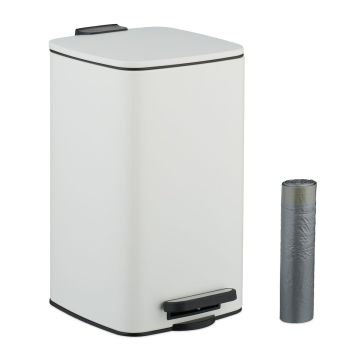 Vonios šiukšliadėžė Relaxdays 10051131_49, su pedalu, 8 l, 20 × 33,5 × 23,5 cm