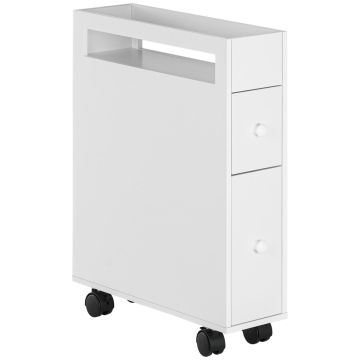 Шкафчик для ванной комнаты Homcom 16x49,5x66 см, белый.