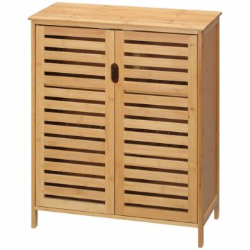 Шкафчик для ванной комнаты Homcom 68x32x86 см, светло-коричневый.