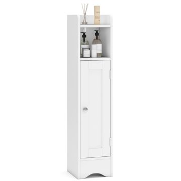 Bathroom cabinet, Corner, 1 door, 2 adjustable shelves, 17.78 × 19.05 × 80.01 cm