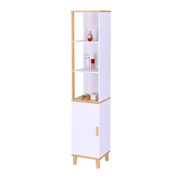 Vonios spintelė Relaxdays 10051481.0, 3 atviri skyriai, 33 × 169 × 31 cm