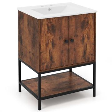 Bathroom cabinet, With washbasin, 61 × 87 × 46 cm