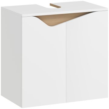 Bathroom cabinet, with U-shaped opening and door, 60 × 57.9 × 35 cm