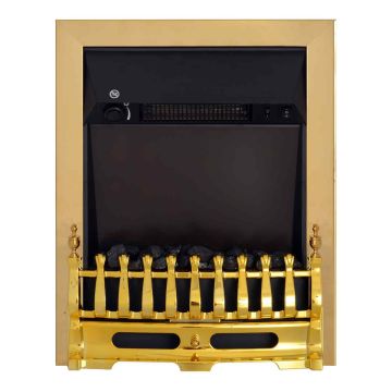 Elektrinis židinys Homcom 48,2x18,5x59,2cm., auksinės/juodos spalvos
