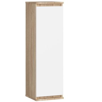 Pakabinama vitrina-spintelė NORE CLP H30, ąžuolo/baltos spalvos