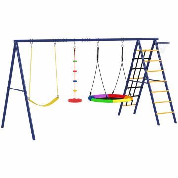Sūpynių komplektas Aiyaplay 350x183x200cm., įvairių spalvų