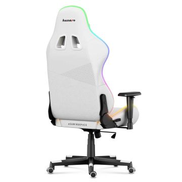 Игровое кресло HUZARO FORCE 6.2, белая RGB LED подсветка.