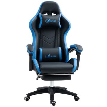 Игровое кресло Vinsetto 65x65x129см, черно-синее