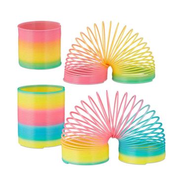 Žaislinės spiralės Relaxdays 10044030.0, 4 vnt., 2 dydžiai