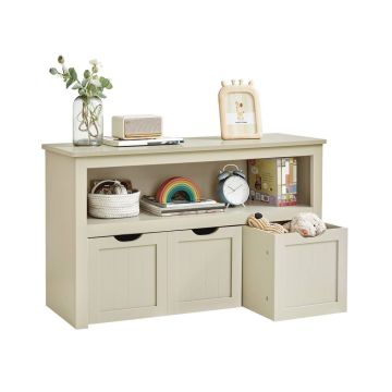 Žaislų dėžė VASAGLE LHS380W01, su lentynomis, 102 × 60 × 30 cm