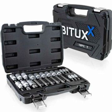 Antgalių rinkinys Torx, 18 vnt.