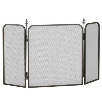 Židinio apsauga Homcom 96x1,3x56cm., juodos spalvos