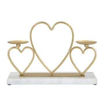 Žvakidė Hearts, 2 žvakėms, 30 × 20 × 9 cm