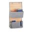 Pakabinamas organizatorius su 2 skyriais 94x33x12cm., pilkos/šviesiai rudos spalvos