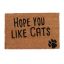 Durų kilimėlis "Hope you like cats" 60x40 cm.