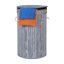 Корзина для белья 63x40 см, 65 л, серо-белая