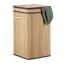 Корзина для белья 63x36x36 см, 70 л, светло-коричневая/коричнево-белая