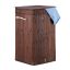 Корзина для белья 63x36x36 см, 70 л, коричнево-белая