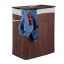Корзина для белья с 2 отделениями 63x55x35 см, 95 л, коричнево-белая