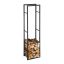 Stovas malkoms 170x44,5x30cm., juodos spalvos