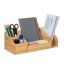 Rašymo priemonių organizatorius 12x35x15 cm., šviesiai rudos spalvos