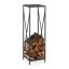 Stovas malkoms 112x34x34cm., pilkos spalvos