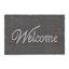 Придверный коврик "Welcome" 60х40 см., цвет серый.