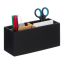 Rašymo priemonių organizatorius 8x21x9 cm., juodos/šviesiai rudos spalvos