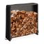 Stovas malkoms 110x110x29cm., juodos spalvos