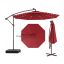 Уличный зонт 300x250см, красно-чёрный