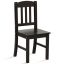 Rašomasis stalas ir kėdė, tamsiai rudos spalvos