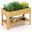 Pakelta lysvė 120x60x81cm., šviesiai rudos spalvos